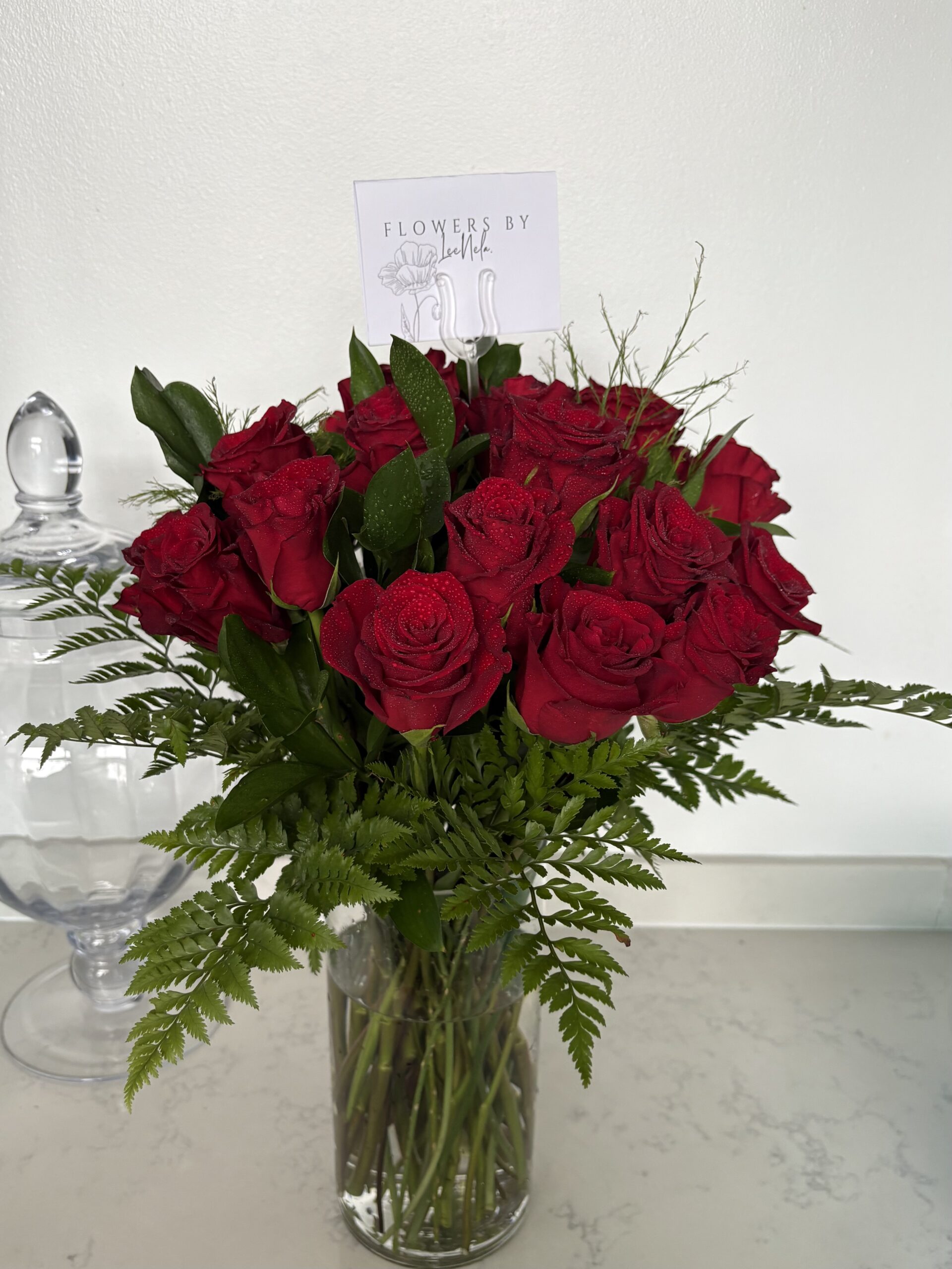 Red Roses In Vase
